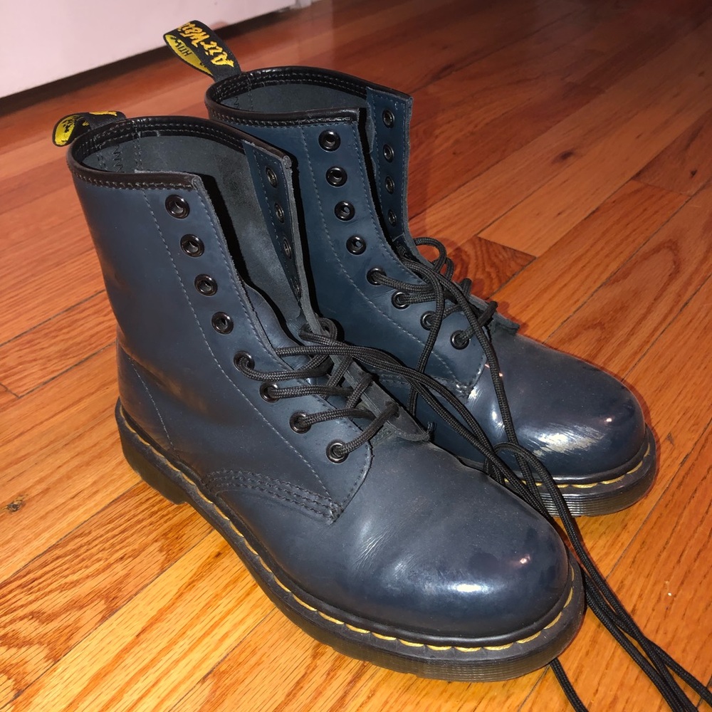 Dr. Martens blue boots